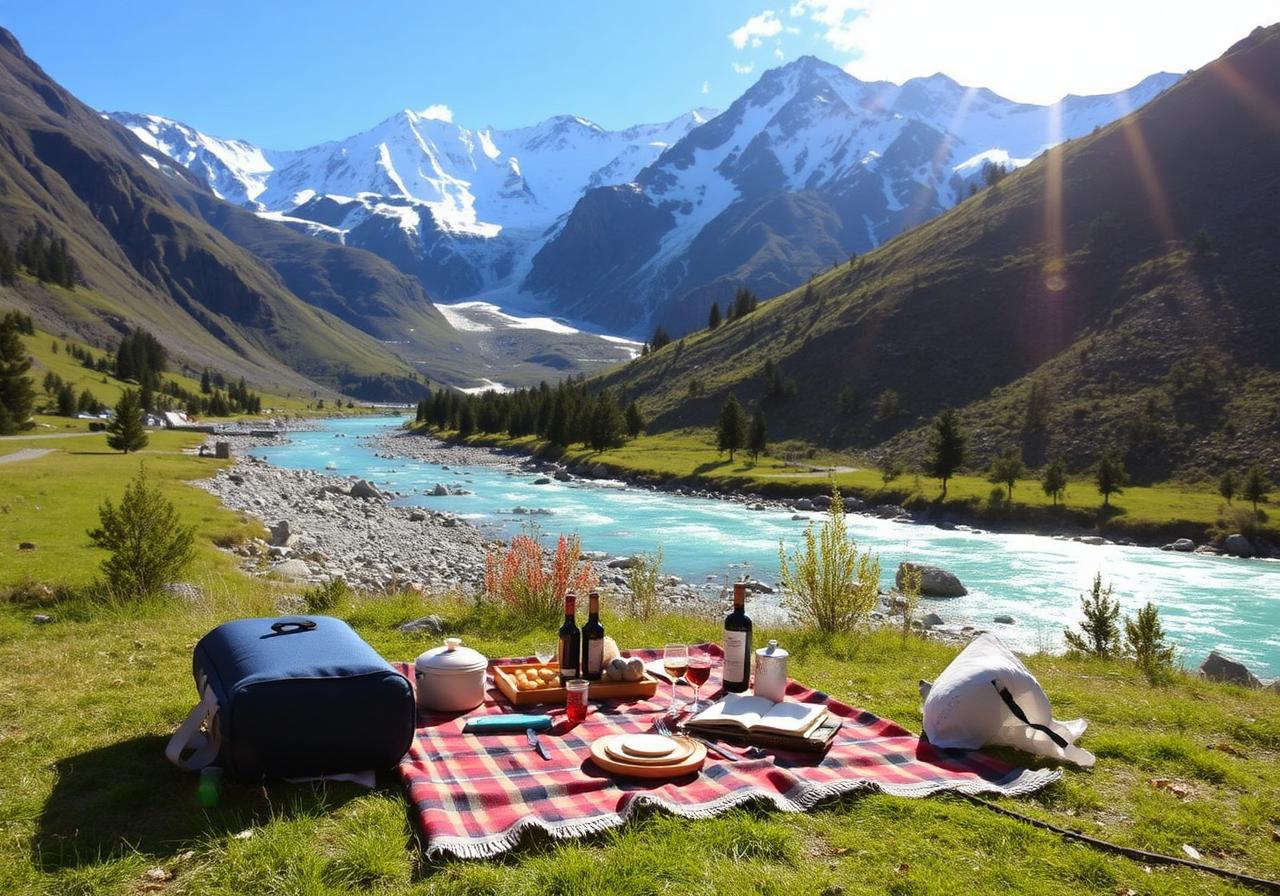 Natureza e Piquenique nos Andes
